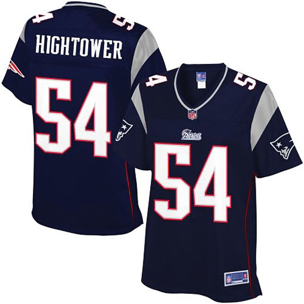 Women Pro Line New England Patriots #54 Dont'a Hightower Team Color Jersey - Navy Blue Women Pro Line New England Patriots #54 Dont'a Hightower Team Color Jersey - Navy Blue