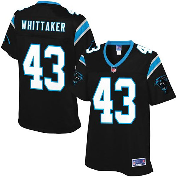 Women Pro Line Carolina Panthers #43 Fozzy Whittaker Team Color Jersey