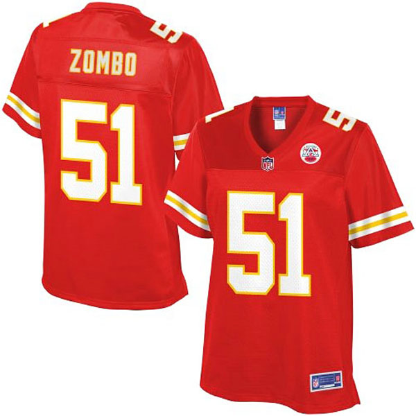 Women Pro Line Kansas City Chiefs #51 Frank Zombo Team Color Jersey