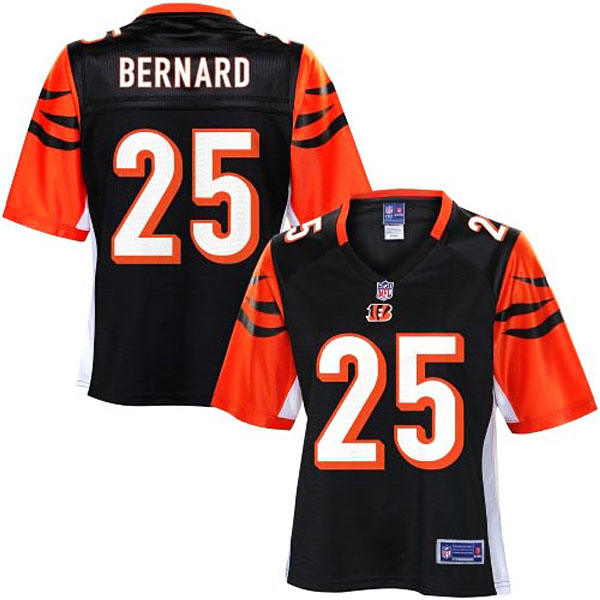 Women Pro Line Cincinnati Bengals #25 Giovani Bernard Team Color Jersey With Super Bowl LVI Patch