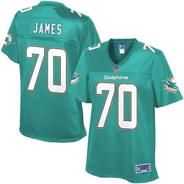 Women Pro Line Miami Dolphins #70 Ja'Wuan James Team Color Jersey Women Pro Line Miami Dolphins #70 Ja'Wuan James Team Color Jersey
