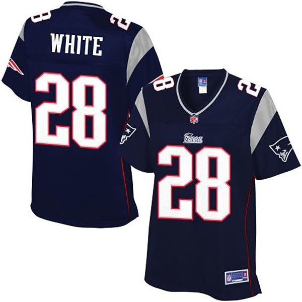 Women Pro Line New England Patriots #28 James White Team Color Jersey Women Pro Line New England Patriots #28 James White Team Color Jersey