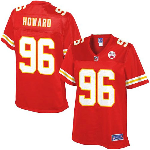Women Pro Line Kansas City Chiefs #96 Jaye Howard Team Color Jersey