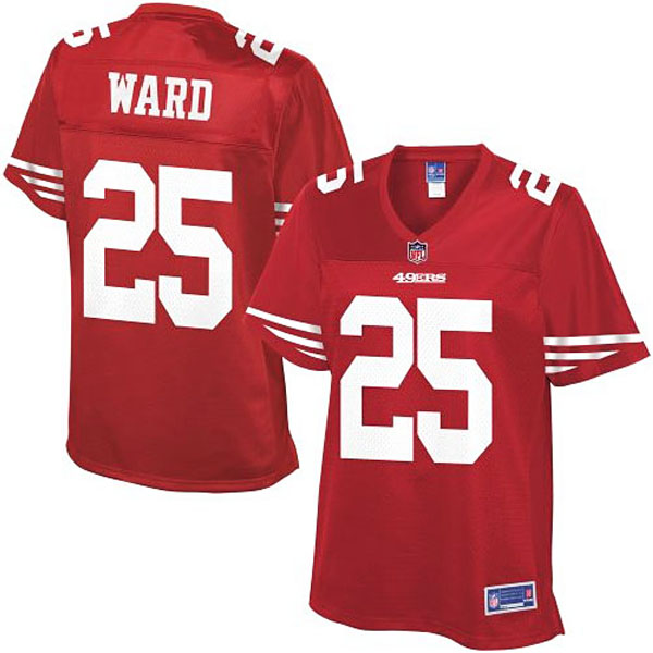 Women Pro Line San Francisco 49ers #25 Jimmie Ward Team Color Jersey Women Pro Line San Francisco 49ers #25 Jimmie Ward Team Color Jersey