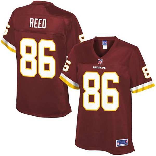 Women Pro Line Washington Redskins #86 Jordan Reed Team Color Jersey
