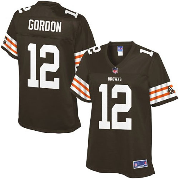Women Pro Line Cleveland Browns #12 Josh Gordon Team Color Jersey
