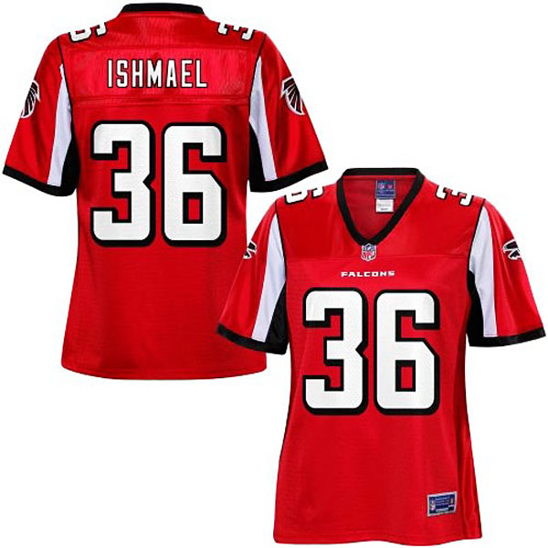 Women Pro Line Atlanta Falcons #36 Kemal Ishmael Team Color Jersey Women Pro Line Atlanta Falcons #36 Kemal Ishmael Team Color Jersey