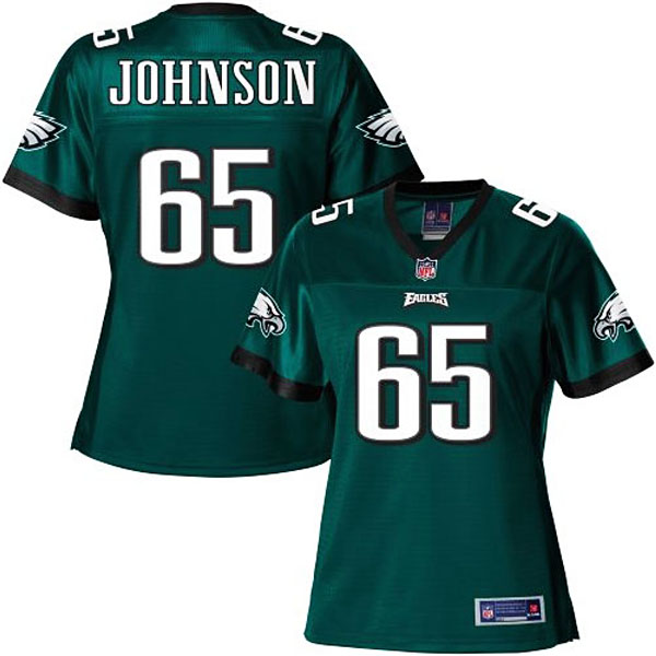 Women Pro Line Philadelphia Eagles #65 Lane Johnson Team Color Jersey Women Pro Line Philadelphia Eagles #65 Lane Johnson Team Color Jersey