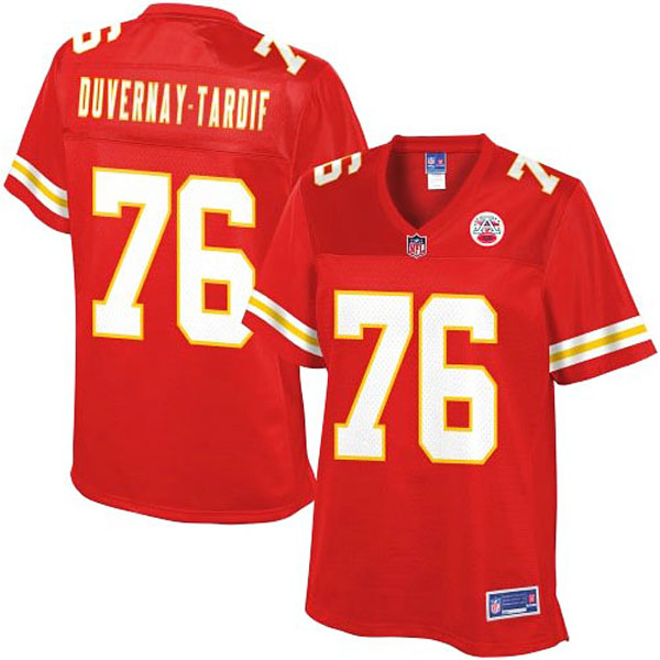 Women Pro Line Kansas City Chiefs #76 Laurent Duvernay-Tardif Team Color Jersey