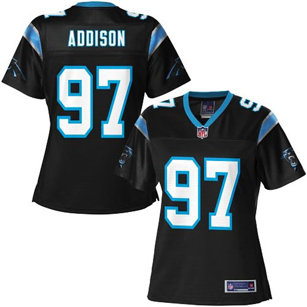 Women Pro Line Carolina Panthers #97 Mario Addison Team Color Jersey