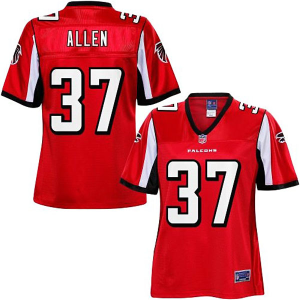 Women Pro Line Atlanta Falcons #37 Ricardo Allen Team Color Jersey
