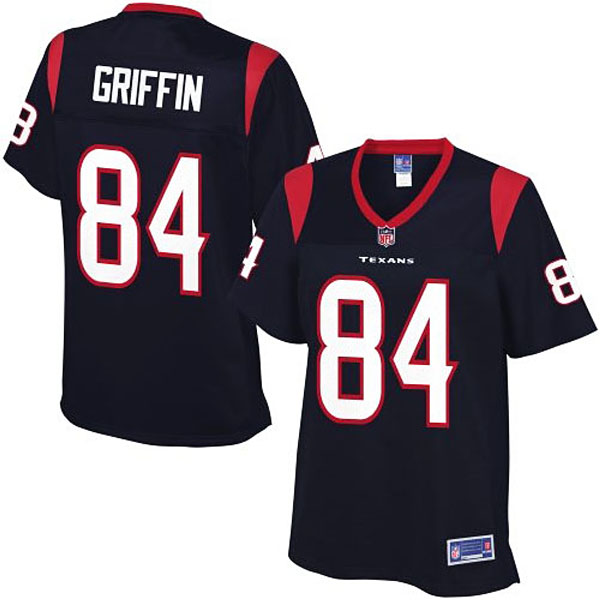 Women Pro Line Houston Texans #84 Ryan Griffin Team Color Jersey Women Pro Line Houston Texans #84 Ryan Griffin Team Color Jersey
