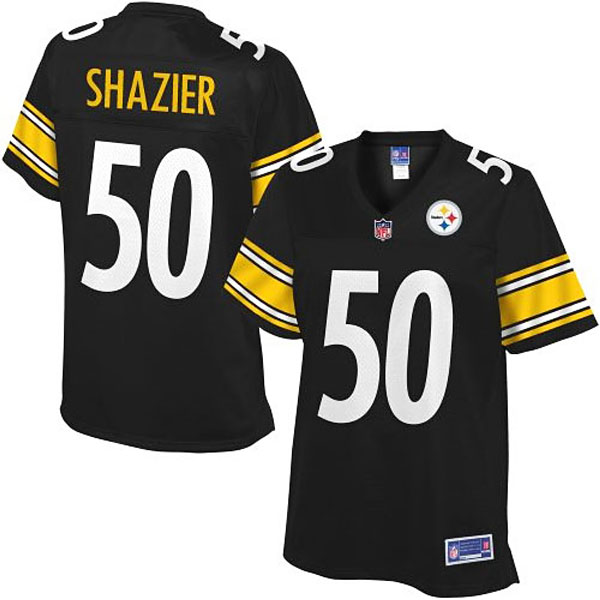 Women Pro Line Pittsburgh Steelers #50 Ryan Shazier Team Color Jersey
