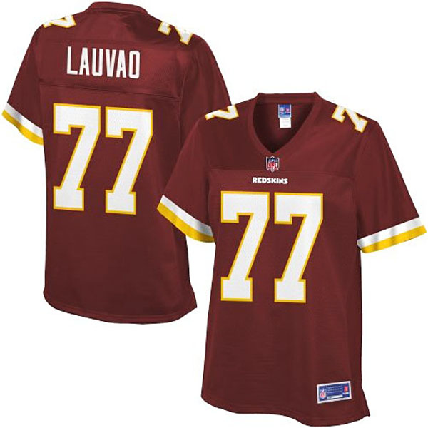 Women Pro Line Washington Redskins #77 Shawn Lauvao Team Color Jersey