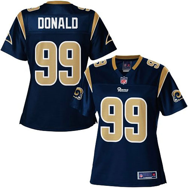 Women Pro Line St. Louis Rams Aaron Donald Team Color Jersey