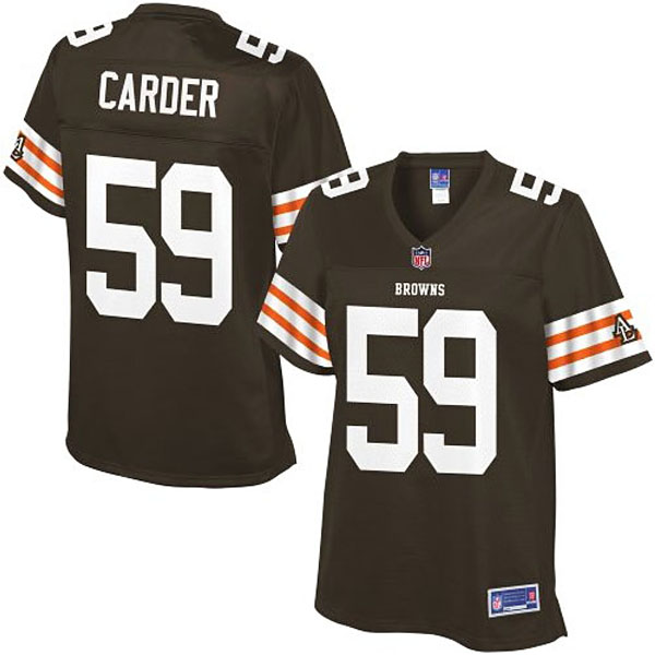 Women Pro Line Cleveland Browns #59 Tank Carder Team Color Jersey Women Pro Line Cleveland Browns #59 Tank Carder Team Color Jersey