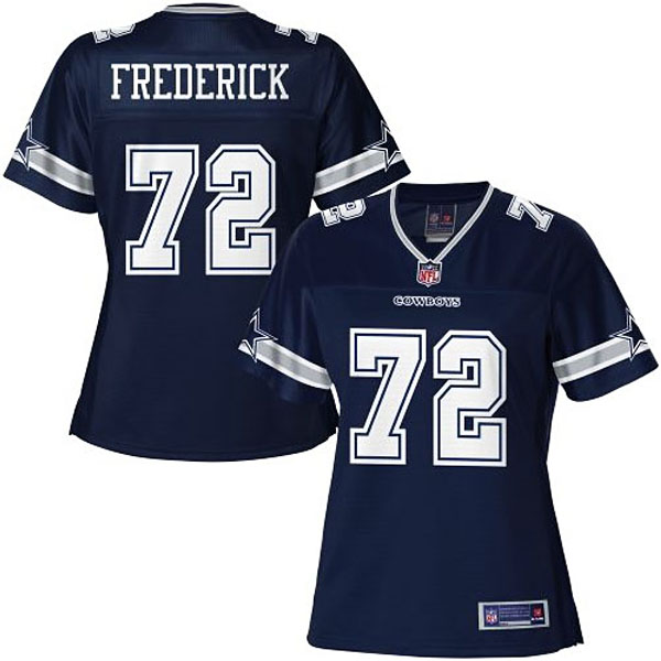 Women Pro Line Dallas Cowboys #72 Travis Frederick Team Color Jersey