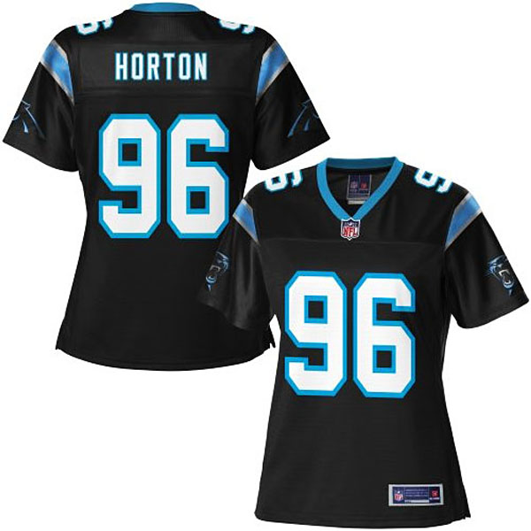 Women Pro Line Carolina Panthers #96 Wes Horton Team Color Jersey Women Pro Line Carolina Panthers #96 Wes Horton Team Color Jersey