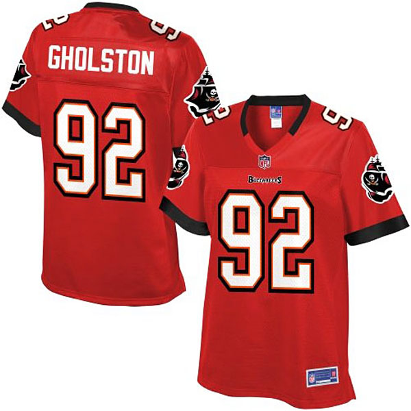 Women Pro Line Tampa Bay Buccaneers #92 William Gholston Team Color Jersey Women Pro Line Tampa Bay Buccaneers #92 William Gholston Team Color Jersey