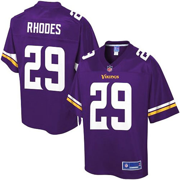 Pro Line Minnesota Vikings #29 Xavier Rhodes Team Color Jersey - Purple