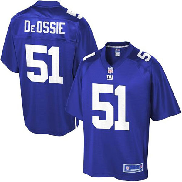 Pro Line New York Giants #51 Zak DeOssie Team Color Jersey Pro Line New York Giants #51 Zak DeOssie Team Color Jersey