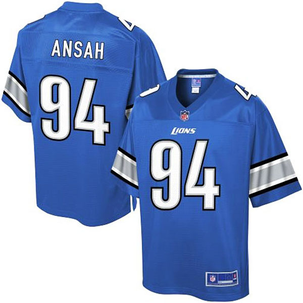 Pro Line Detroit Lions #94 Ziggy Ansah Team Color Jersey