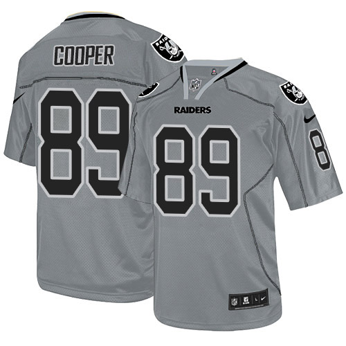 Oakland Raiders #89 Amari Cooper Grey Lights Out Jersey
