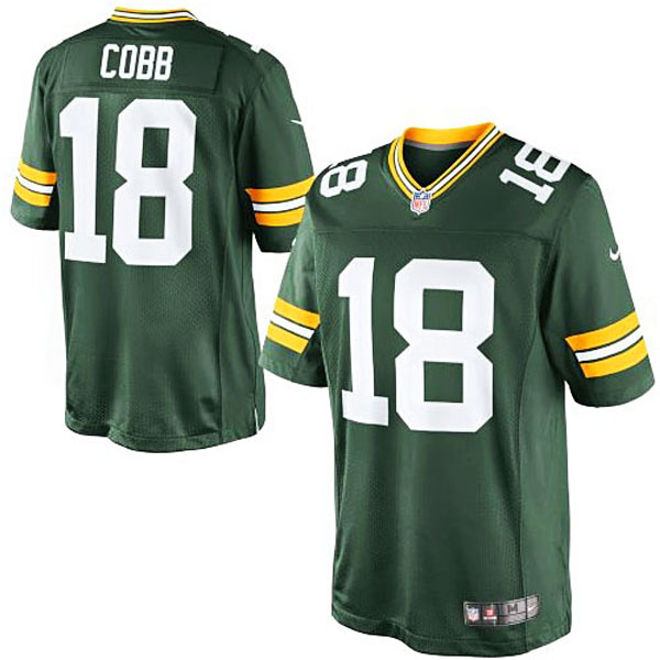 Green Bay Packers #18 Randall Cobb Green Team Color Limited Jersey