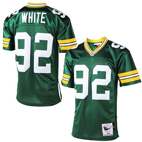 Green Bay Packers #92 Reggie White Mitchell & Ness Green Authentic Throwback Jersey Green Bay Packers #92 Reggie White Mitchell & Ness Green Authentic Throwback Jersey