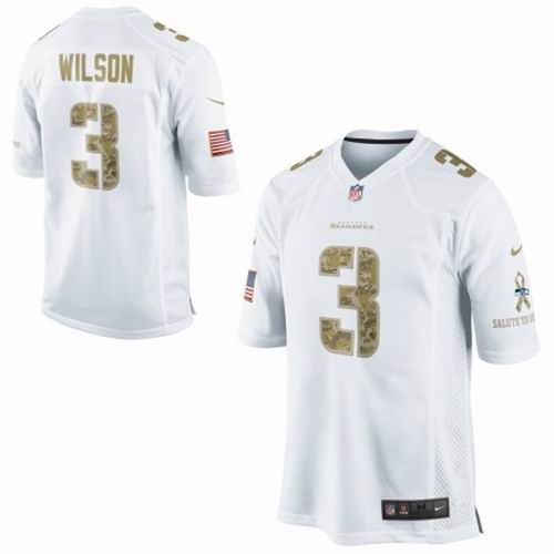 Seattle Seahawks #3 Russell Wilson White Salute To Service Jersey Seattle Seahawks #3 Russell Wilson White Salute To Service Jersey