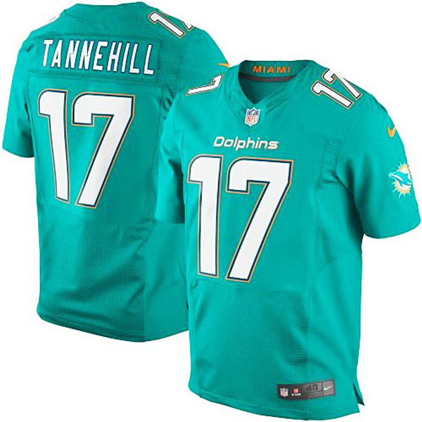 Miami Dolphins #17 Ryan Tannehill Aqua Elite Jersey