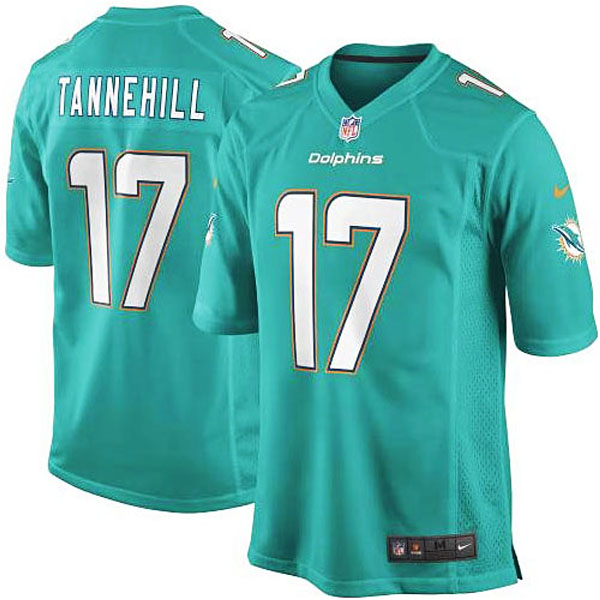 Miami Dolphins #17 Ryan Tannehill Aqua Game Jersey