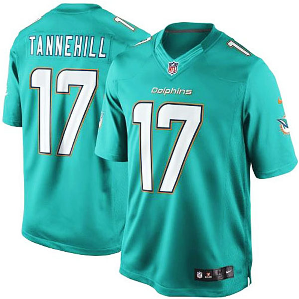 Miami Dolphins #17 Ryan Tannehill Aqua Team Color Limited Jersey