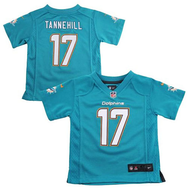 Ryan Tannehill Miami Dolphins #17 Toddler Game Jersey-Aqua