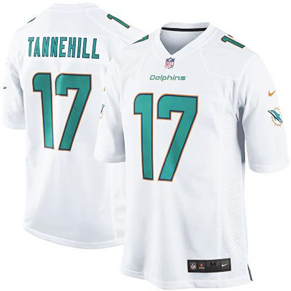 Miami Dolphins #17 Ryan Tannehill White Game Jersey