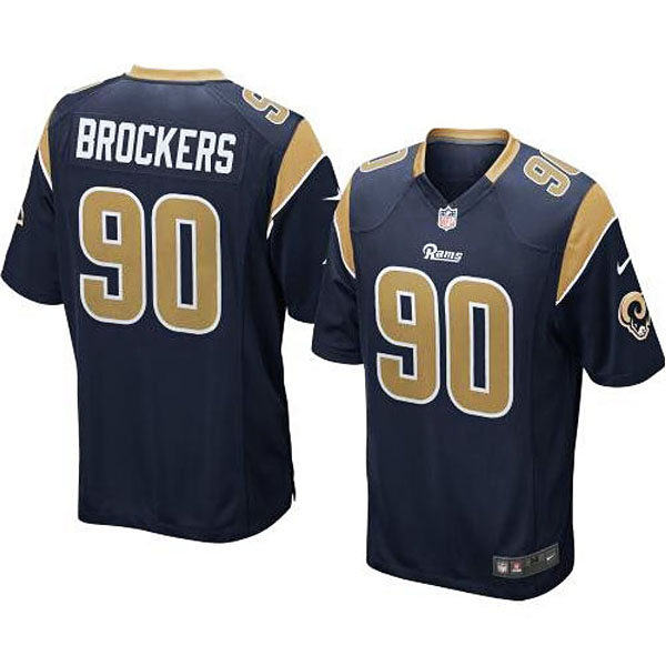 St. Louis Rams Michael Brockers Navy Blue Game Jersey St. Louis Rams Michael Brockers Navy Blue Game Jersey
