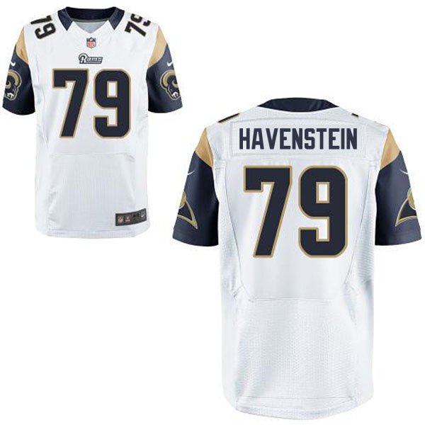 St. Louis Rams #79 Rob Havenstein White Elite Jersey
