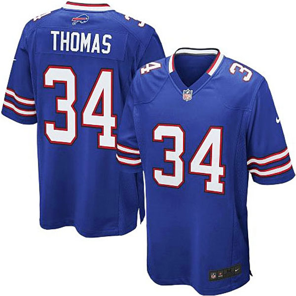 Buffalo Bills #34 Thurman Thomas Royal Blue Retired Player Game Jersey Buffalo Bills #34 Thurman Thomas Royal Blue Retired Player Game Jersey