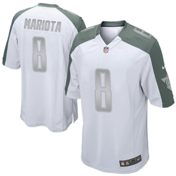 Tennessee Titans #8 Marcus Mariota Platinum Limited White Jersey Tennessee Titans #8 Marcus Mariota Platinum Limited White Jersey