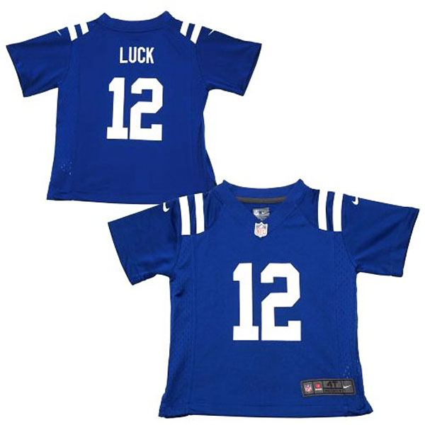 Toddler Indianapolis Colts #12 Andrew Luck Royal Blue Game Jersey