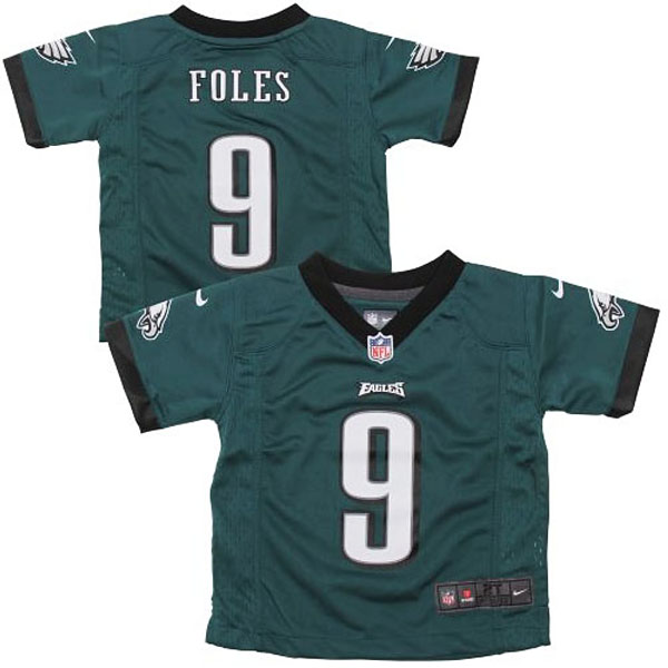 Toddler Philadelphia Eagles #9 Nick Foles Green Team Color Game Jersey