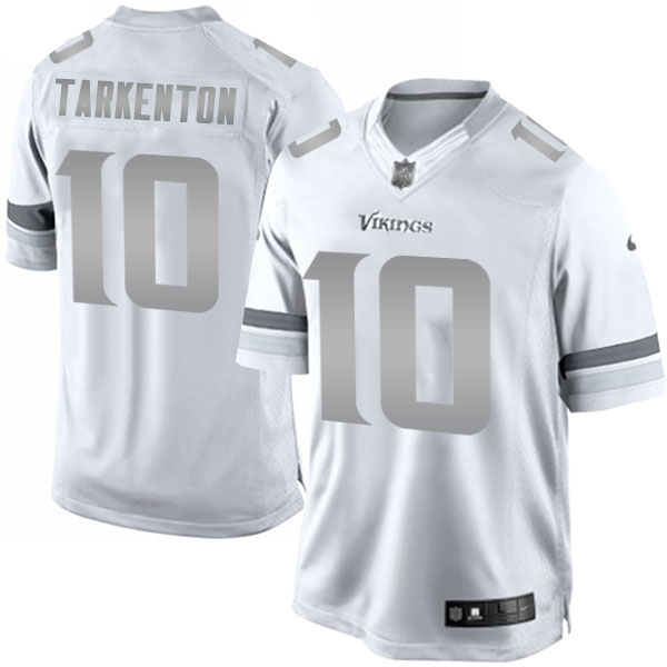 Minnesota Vikings #10 Fran Tarkenton White Platinum Limited Jersey Minnesota Vikings #10 Fran Tarkenton White Platinum Limited Jersey