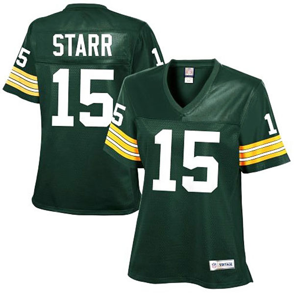Women Green Bay Packers #15 Bart Starr Green Retired Player Jersey Women Green Bay Packers #15 Bart Starr Green Retired Player Jersey