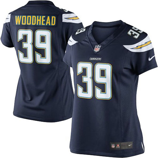 Women San Diego Chargers #39 Danny Woodhead Navy Blue Limited Jersey