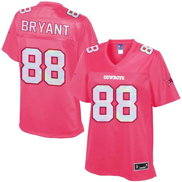 Women Dallas Cowboys #88 Dez Bryant Pro Line Pink Jersey Women Dallas Cowboys #88 Dez Bryant Pro Line Pink Jersey