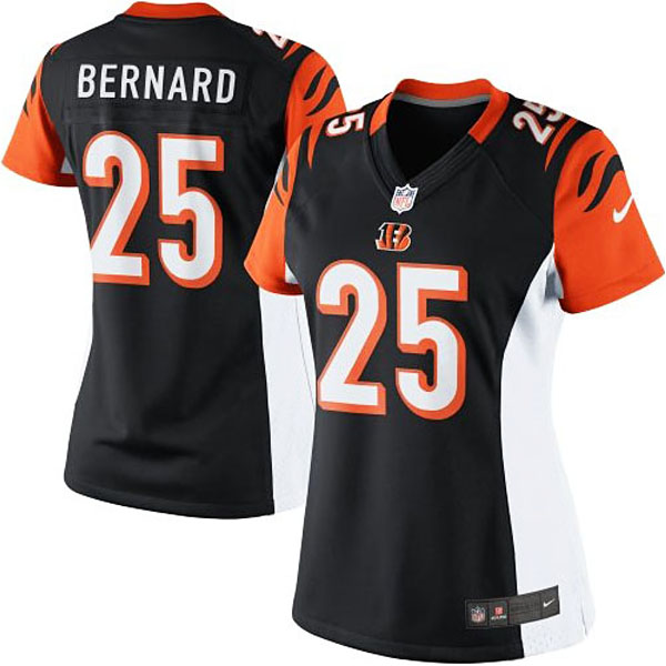 Women Cincinnati Bengals #25 Giovani Bernard Black Limited Jersey With Super Bowl LVI Patch