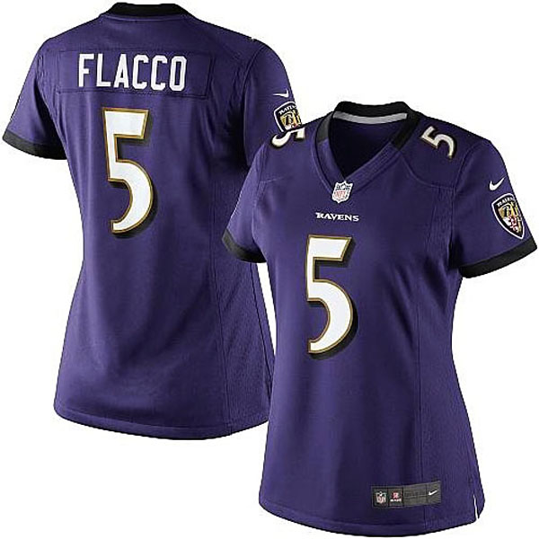 Women Baltimore Ravens #5 Joe Flacco Limited Team Color Jersey Women Baltimore Ravens #5 Joe Flacco Limited Team Color Jersey