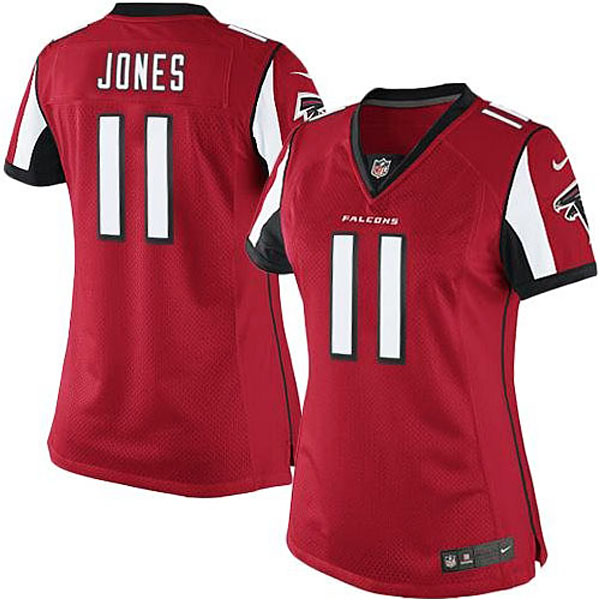 Women Atlanta Falcons #11 Julio Jones Red Limited Jersey