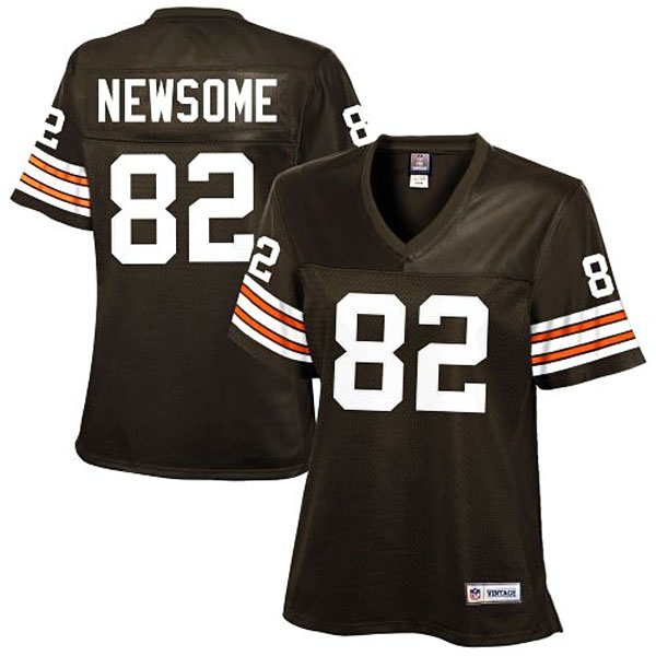 Women Cleveland Browns #82 Ozzie Newsome Brown Retired Player Jersey Women Cleveland Browns #82 Ozzie Newsome Brown Retired Player Jersey
