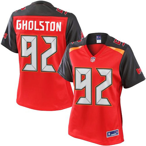 Women Pro Line William Gholston Red Tampa Bay Buccaneers #92 Jersey Women Pro Line William Gholston Red Tampa Bay Buccaneers #92 Jersey